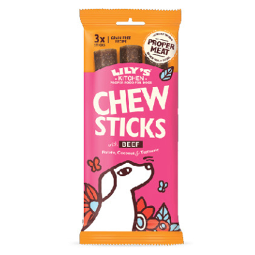 LILY'S KITCHEN 狗小食 牛肉咀嚼條 120g (DTCB12)