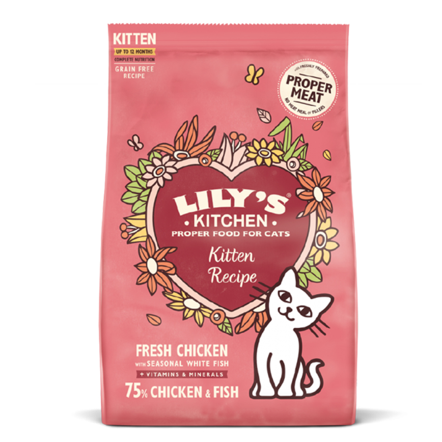 LILY'S KITCHEN 貓糧 幼貓專用糧 無穀物鮮雞 800g (BCDK83)