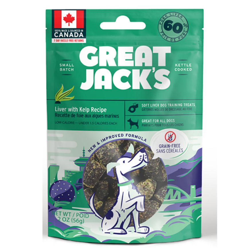 GREAT JACK'S 無穀物狗小食 海帶拌豚肝肉粒 2oz (TT1005S)
