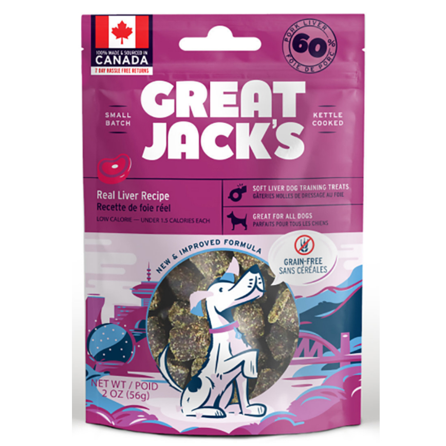 GREAT JACK'S 無穀物狗小食 豚肝肉粒 2oz (TT1001S)