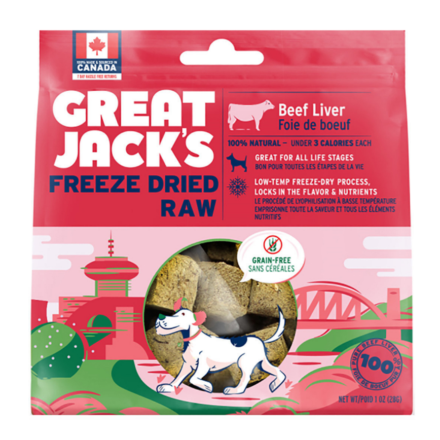 GREAT JACK'S 冷凍脫水狗小食 牛肝 7oz (TT1055)