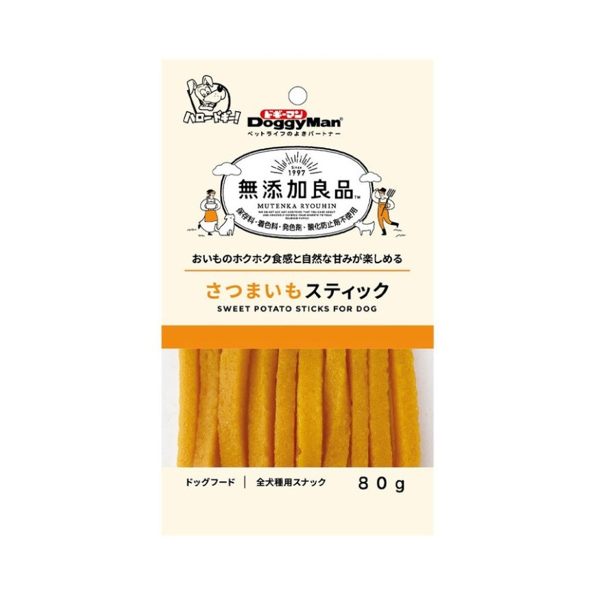 DoggyMan 日本狗零食 無添加良品 蕃薯條 80g (賞味期限 2022.04.30) 圖 1