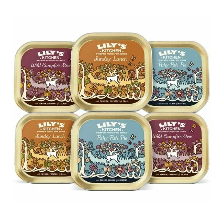 LILY'S KITCHEN 狗主食罐 天然系列 無穀物口味餐盒 150g x 6罐 (DMGFT6)