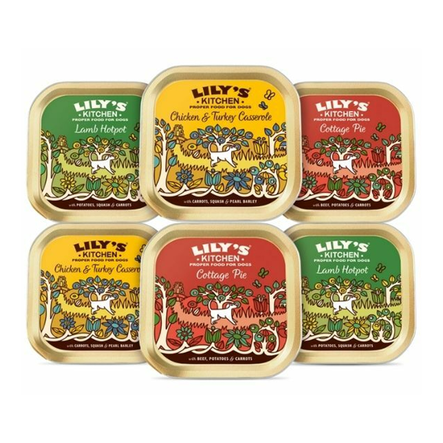 LILY'S KITCHEN 狗主食罐 天然系列 經典口味餐盒 150g x 6罐 (DMCT6) 圖 1