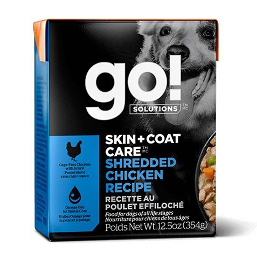GO! SOLUTIONS 無穀物狗濕糧 護膚美毛系列 雞肉絲 354g