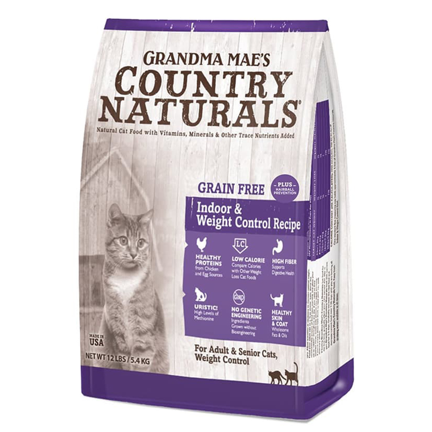 Country Naturals 貓糧 無穀物系列 體重控制及去毛球及室內貓配方 12lbs (CN0263)