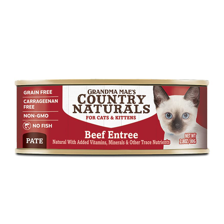 Country Naturals 貓罐頭 無添加無穀物肉泥系列 農場鮮牛肉配方 2.8oz 80g (CNCE051)