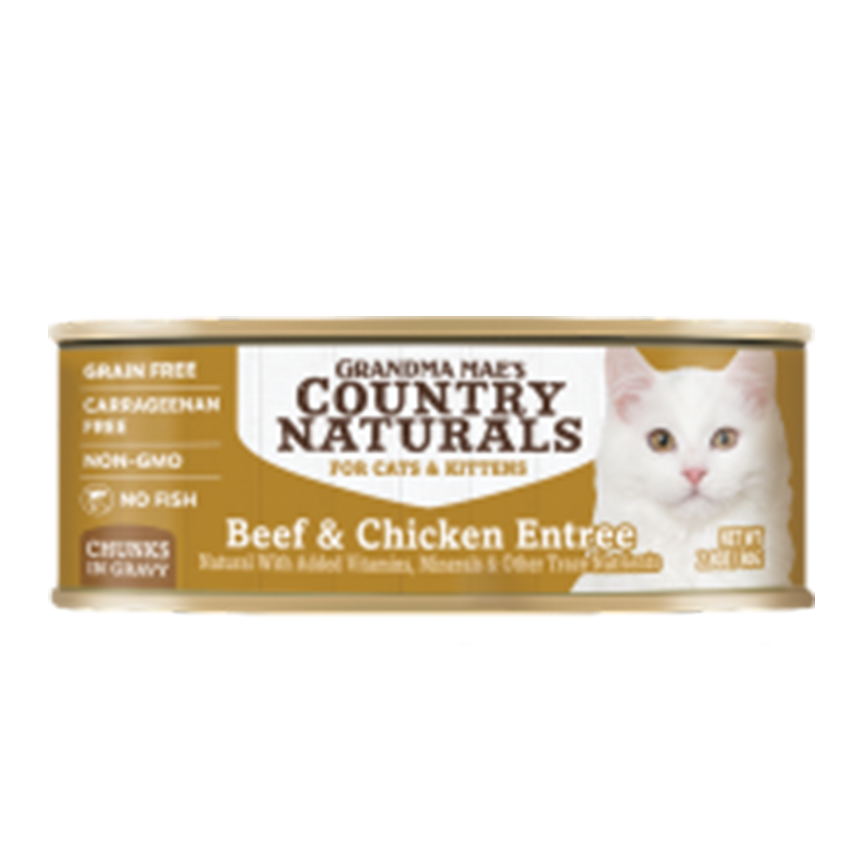 Country Naturals 貓罐頭 無添加無穀物角切肉塊系列 牛肉走地雞 2.8oz 80g (CNCE002) (TBS)
