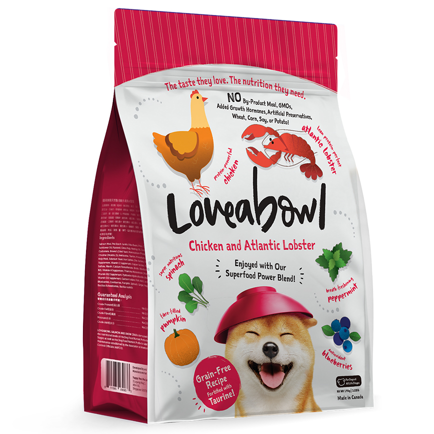 Loveabowl 狗糧 無穀物全犬糧 龍蝦雞肉海陸配方 1.4kg (LB0064)