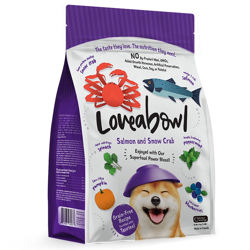 Loveabowl 狗糧 無穀物全犬糧 雪蟹三文魚海鮮配方 4.5kg (LB0099)