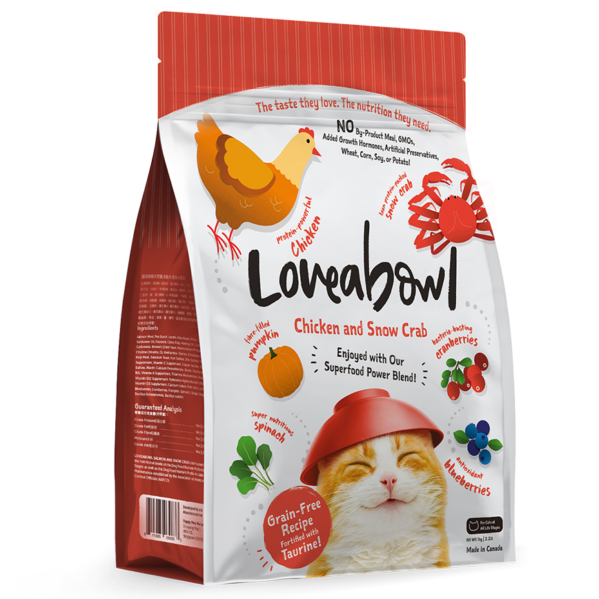 Loveabowl 貓糧 無穀物全貓糧 雪蟹雞肉海陸配方 1kg (LB0022)