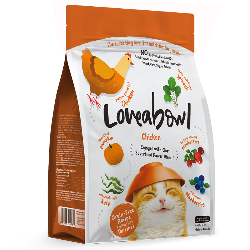 Loveabowl 貓糧 無穀物全貓糧 走地雞配方 1kg (LB0001)