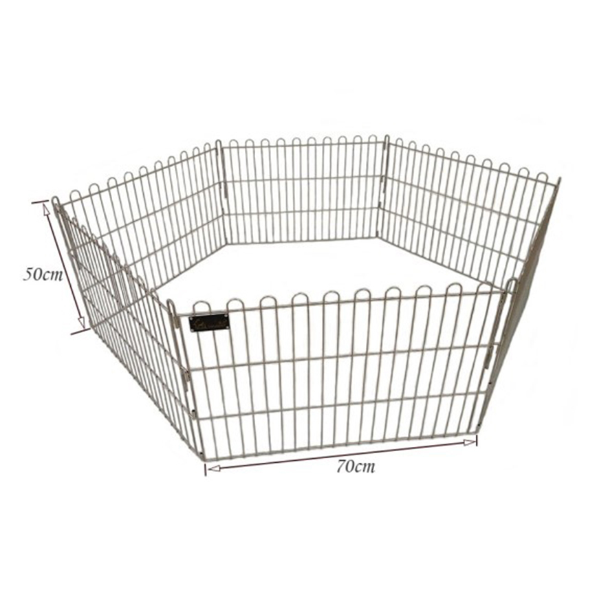 Solidpet蘇力 寵物籠 貓籠狗籠 不鏽鋼枝圍欄 6片 小號 (STC-304-355) 圖 1