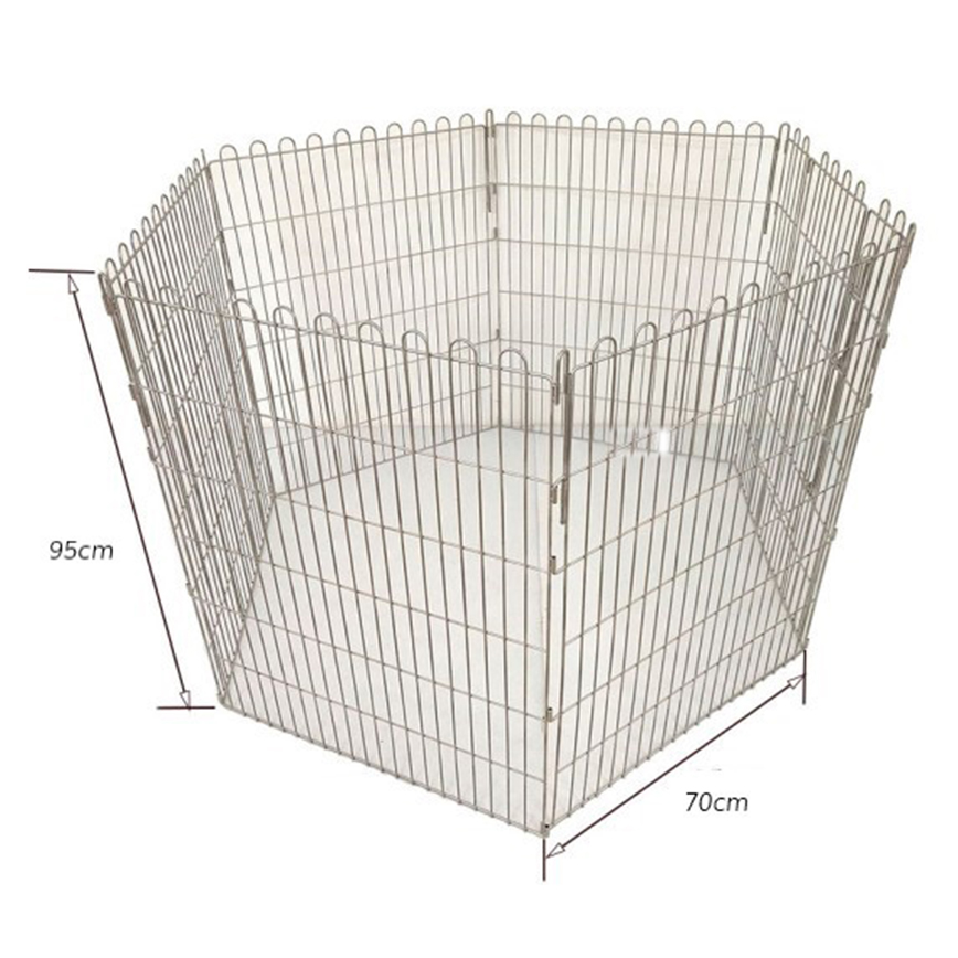 Solidpet蘇力 寵物籠 貓籠狗籠 不鏽鋼枝圍欄 6片 大號 (STC-304-361) 圖 1