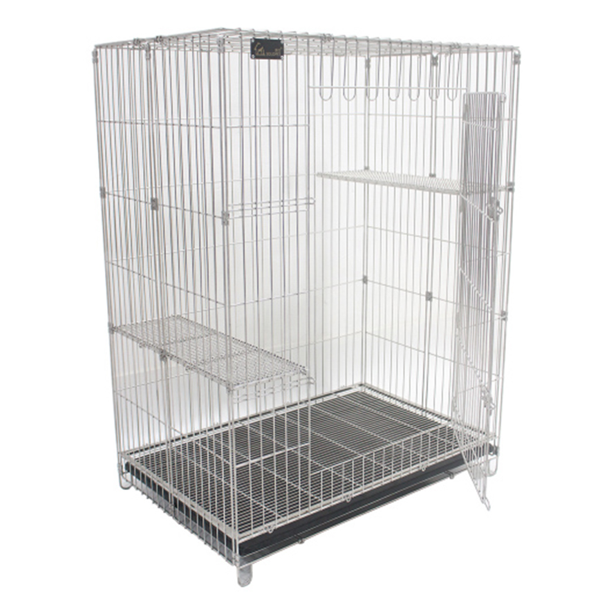 Solidpet蘇力 寵物籠 貓籠狗籠 不鏽鋼貓籠 大號 (STC-C-304-003) 圖 1