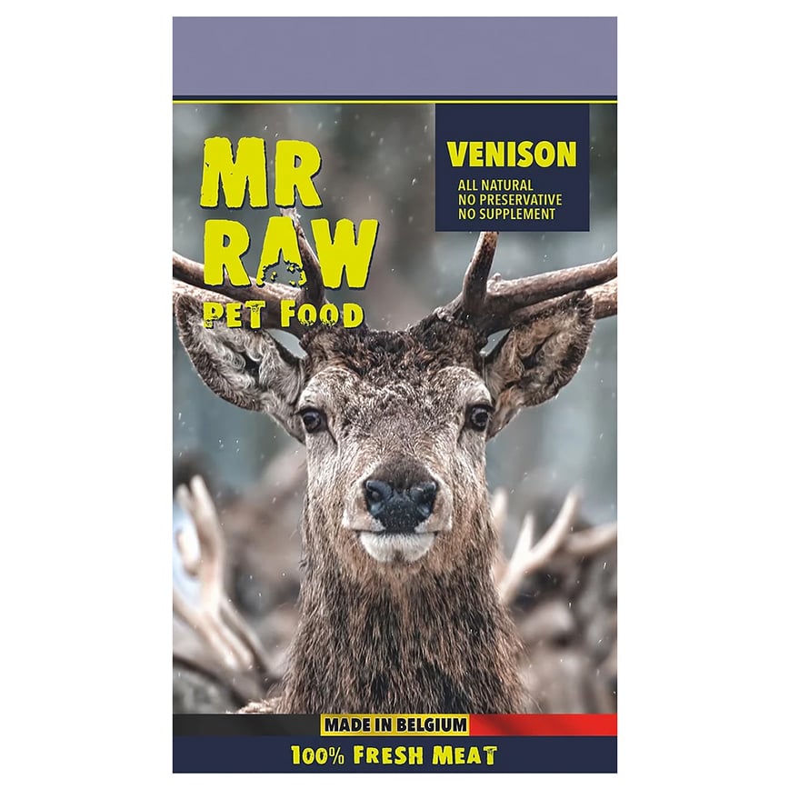 MR RAW 貓狗糧 急凍生肉糧 鹿肉配方 1kg (V1KG) (需冷藏)