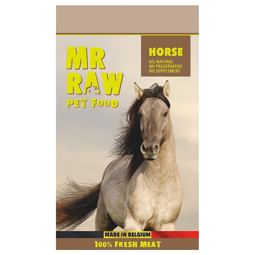 MR RAW 貓狗糧 急凍生肉糧 馬肉配方 1kg (H1KG) (需冷藏)