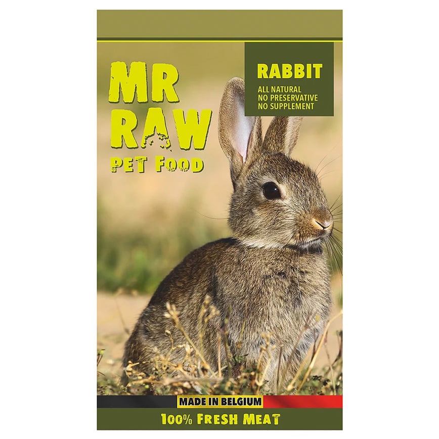 MR RAW 貓狗糧 急凍生肉糧 兔肉配方 1kg (R1KG) (需冷藏)