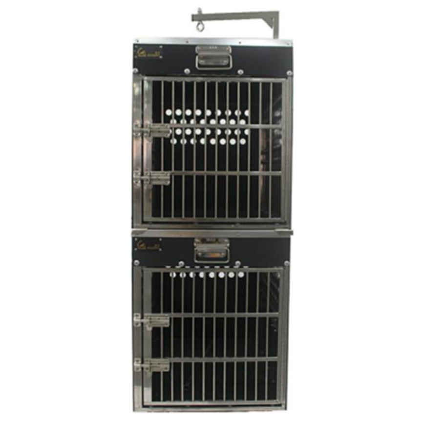 Solidpet蘇力 寵物籠 貓籠狗籠 ABS板固定飛機籠組合 無輪款 三號 (STAC-110-BK)