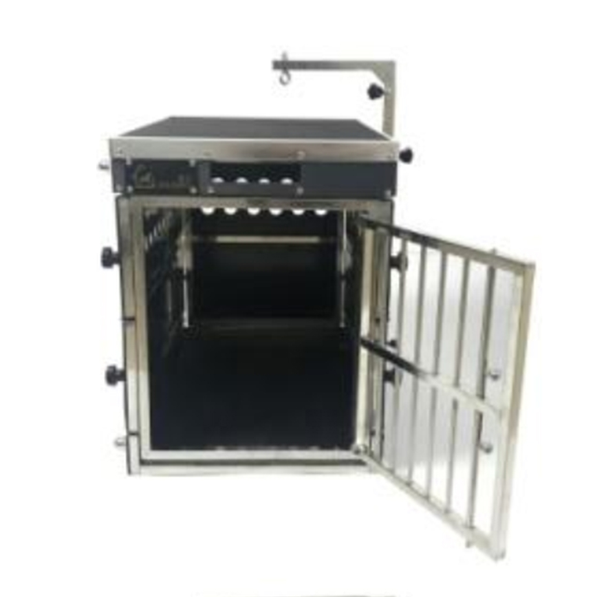 Solidpet蘇力 寵物籠 貓籠狗籠 ABS板折疊飛機籠 無輪款 一號 (STAC-113-BK)