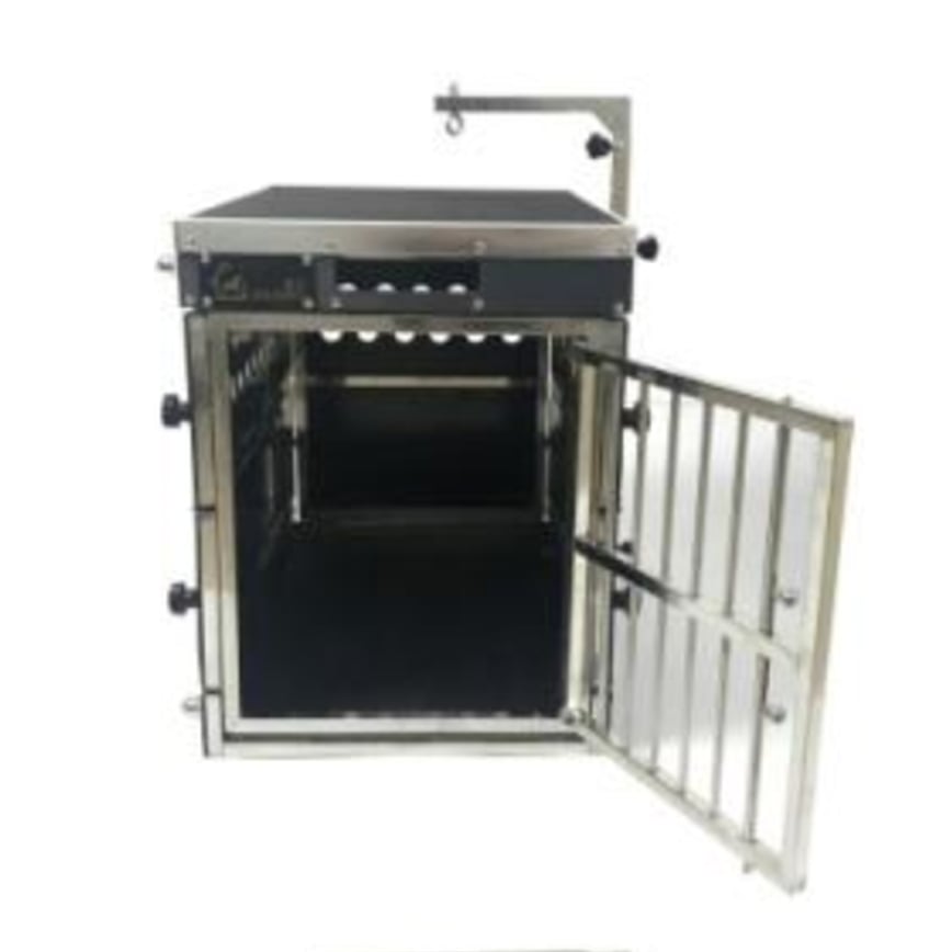 Solidpet蘇力 寵物籠 貓籠狗籠 ABS板折疊飛機籠 無輪款 三號 (STAC-116-BK)