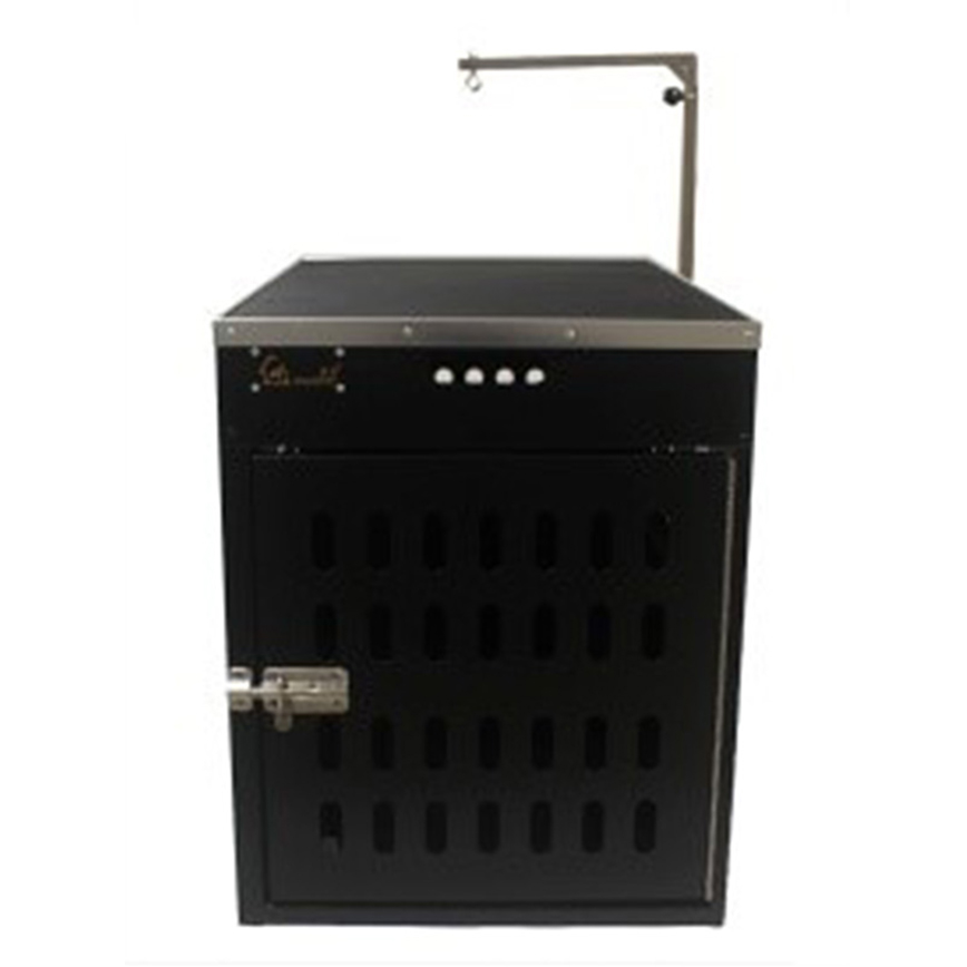 Solidpet蘇力 寵物籠 貓籠狗籠 鋁固定飛機籠 無輪款 三號 黑色 (ALAC-203-BK)