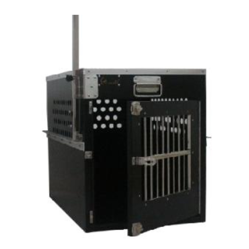 Solidpet蘇力 寵物籠 貓籠狗籠 鋁板固定飛機籠 無輪新款 三號 黑色 (ALAC-255-BK)