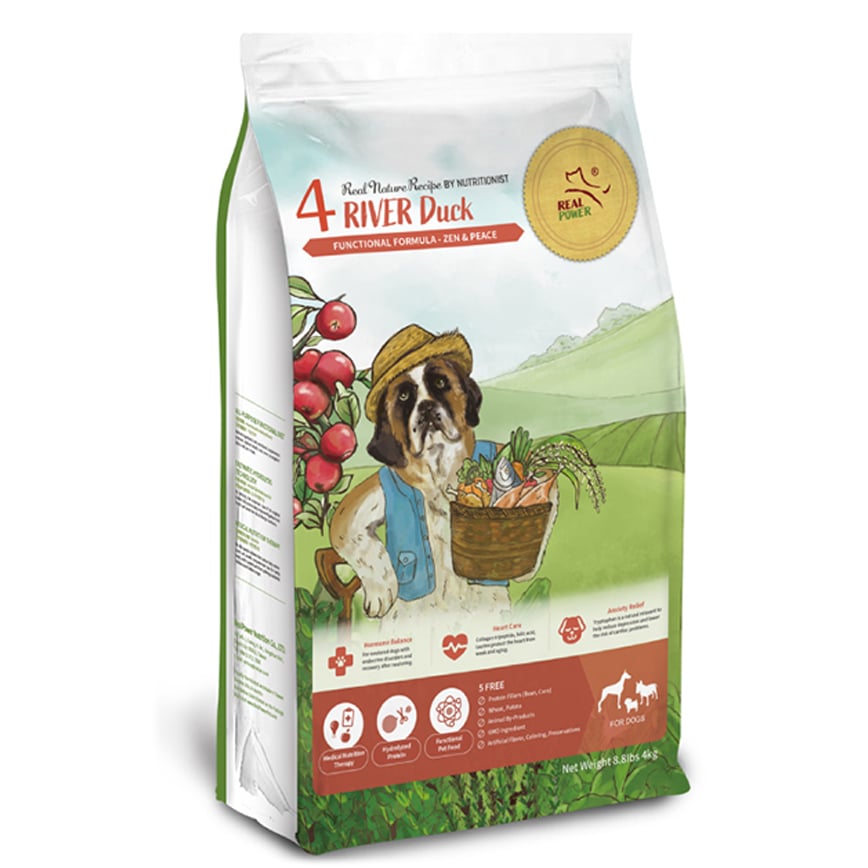 Real Power瑞威 狗糧 天然平衡犬糧 全齡犬配方 河岸雁鴨 4kg (NO.4)