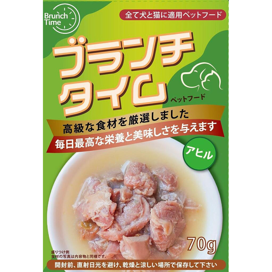 Brunch Time輕時光 貓狗適用鮮肉包 鴨肉鮮食包 70g (TBS)