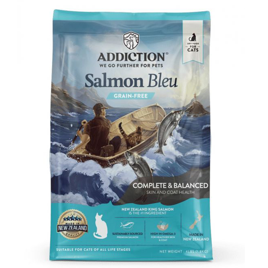 Addiction 貓糧 無穀物成貓糧 藍三⽂⿂配⽅ 10lbs