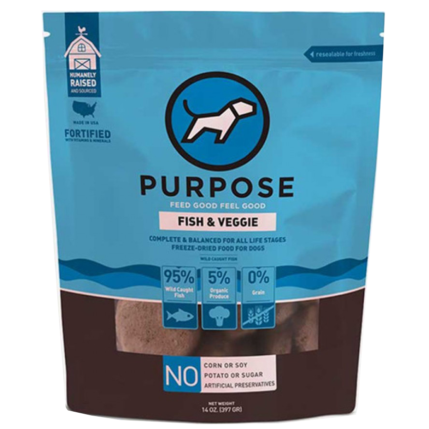 PURPOSE 狗糧 凍乾脫水生肉 單一蛋白 三文魚肉 14oz (001849)