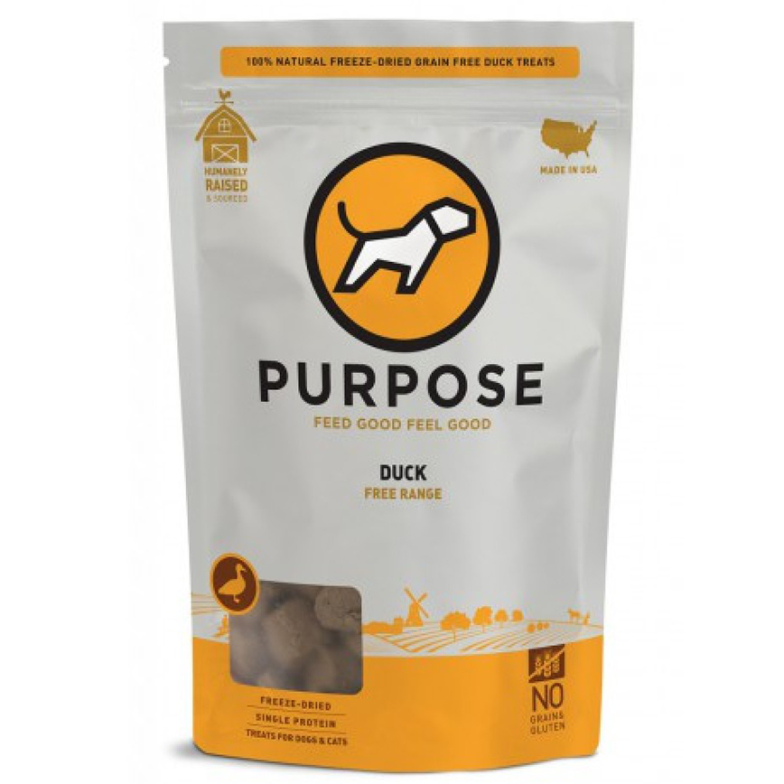 PURPOSE 凍乾脫水生肉 貓犬小食 單一蛋白 鴨肉粒 2.5oz (001818)