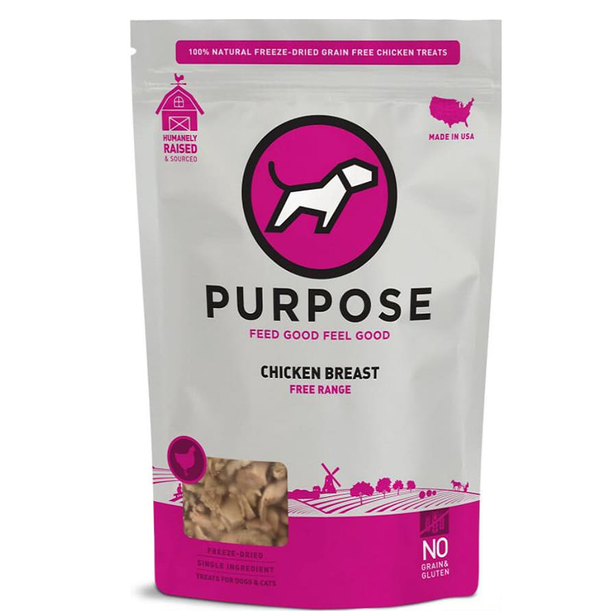 PURPOSE 凍乾脫水生肉 貓犬小食 單一蛋白 雞胸 3oz (000397)