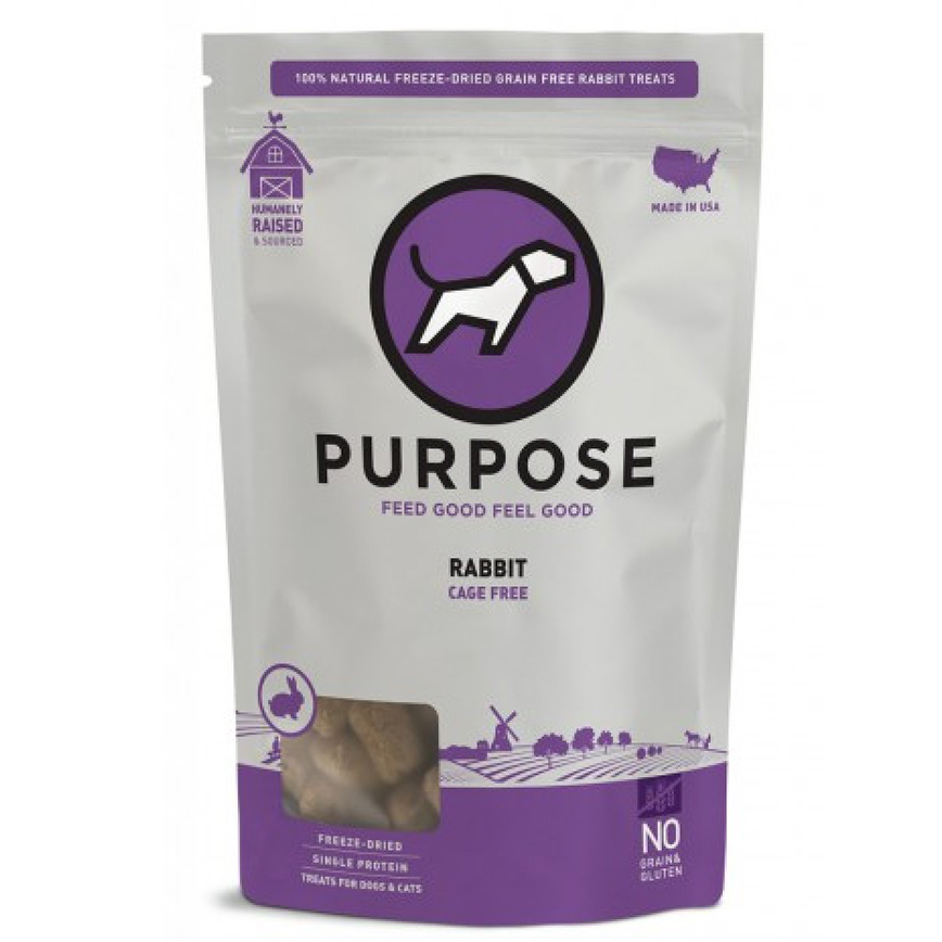 PURPOSE 凍乾脫水生肉 貓犬小食 單一蛋白 兔丁 2.5oz (001801)