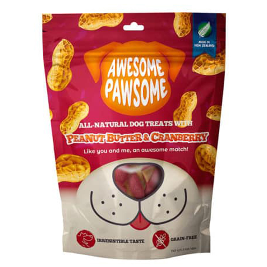 Awesome Pawsome 狗小食 花生蔓越莓 3oz (077034)