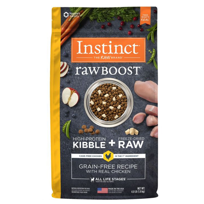 Instinct 狗糧 無穀物生肉系列 雞肉 20lb (656326) (新舊包裝隨機發貨) 圖 2