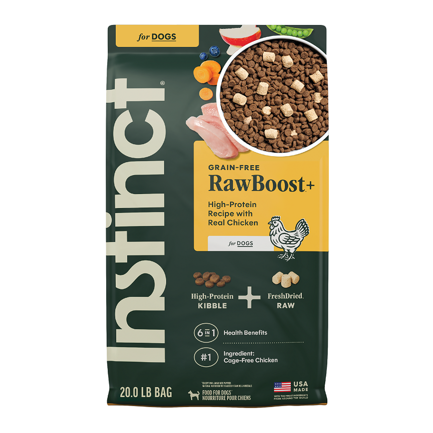 Instinct 狗糧 無穀物生肉系列 雞肉 20lb (656326) (新舊包裝隨機發貨)