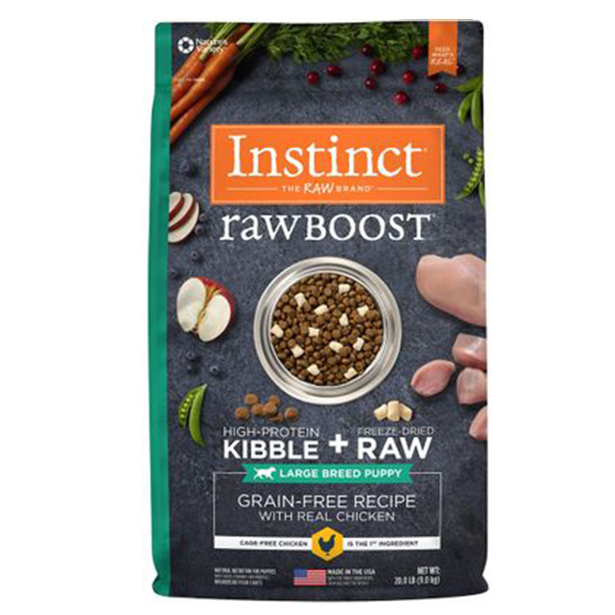 Instinct 狗糧 本能 大型幼犬糧 無穀物生肉系列 雞肉 20lb (656074)