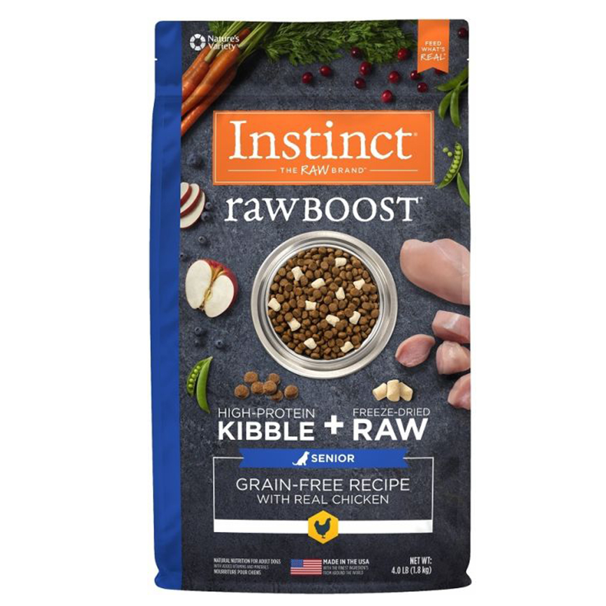 Instinct 狗糧 本能 老犬糧 無穀物生肉系列 雞肉 21lb (658320)