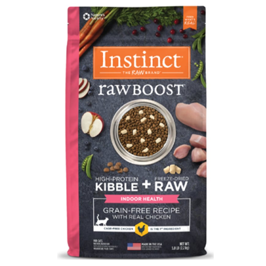 Instinct 貓糧 本能 貓糧 無穀物生肉系列 室內貓配方 雞肉 5lb (658696)