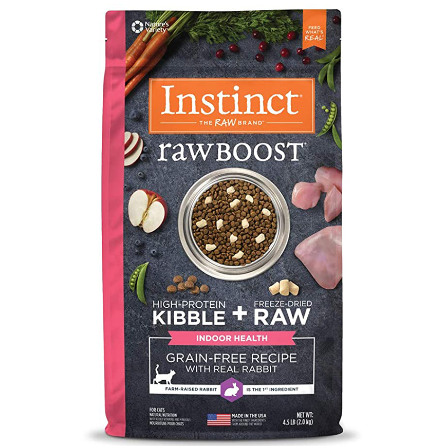 Instinct 無穀物生肉系列 室內貓配方 兔肉 4.5lb
