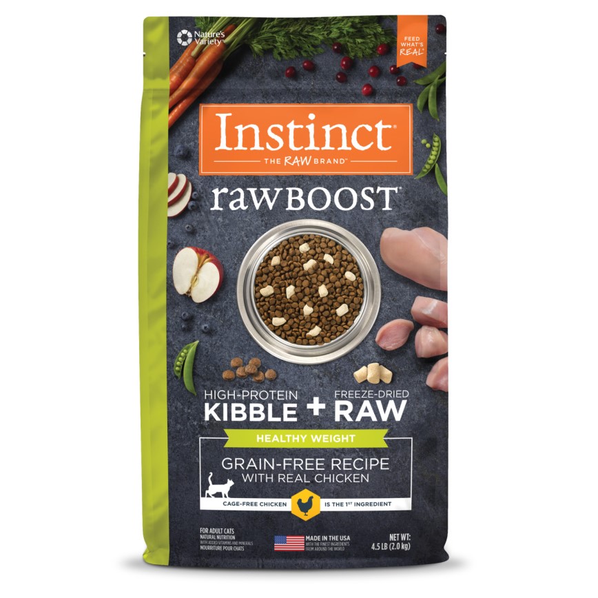 Instinct 貓糧 本能 貓糧 無穀物生肉系列 雞肉(健康減重低脂) 4.5lb (658672)