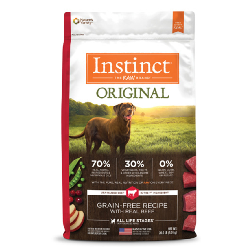 Instinct 狗糧 無穀物牛肉 20lb (658061)
