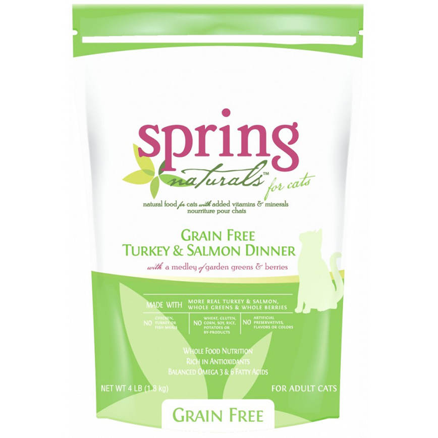 spring naturals 無穀物貓糧 火雞及三文魚配方 4.5kg (SN-08324)