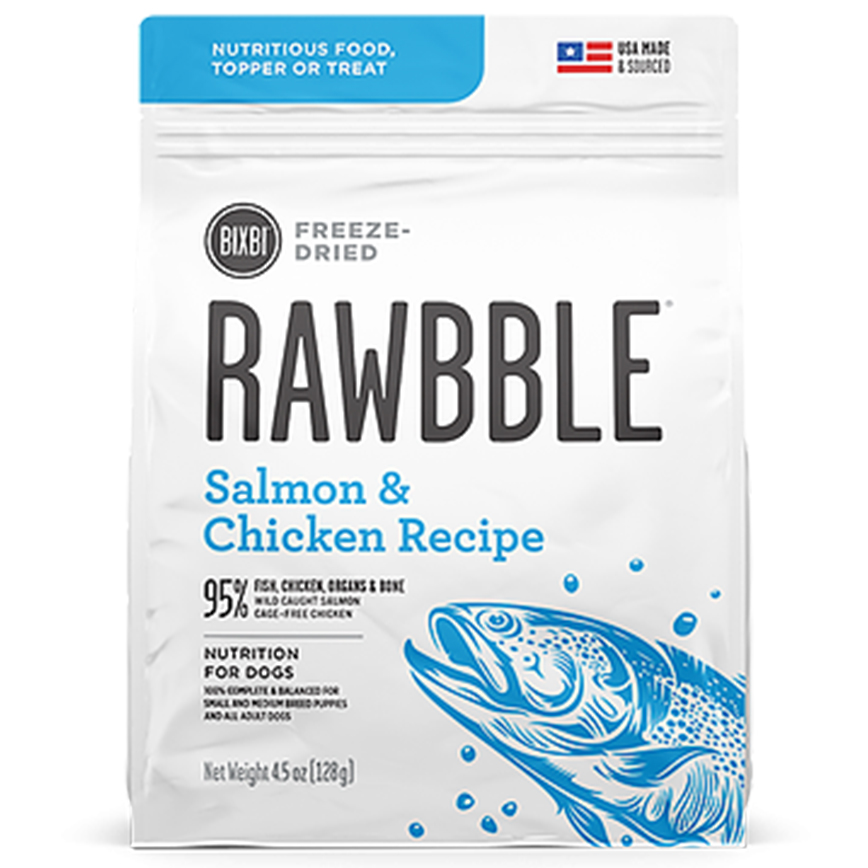 BIXBI RAWBBLE 狗糧 冷凍脫水鮮肉糧 三文魚雞肉 12oz (BIX09451)