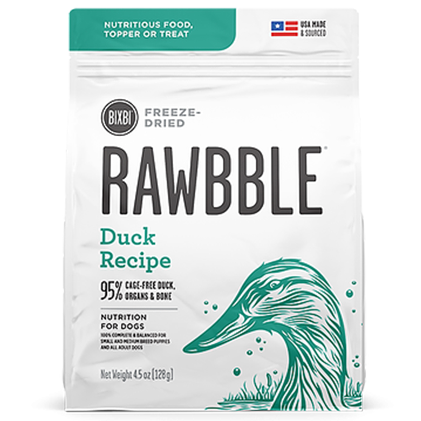 BIXBI RAWBBLE 狗糧 冷凍脫水鮮肉糧 鴨肉 12oz (BIX09222)