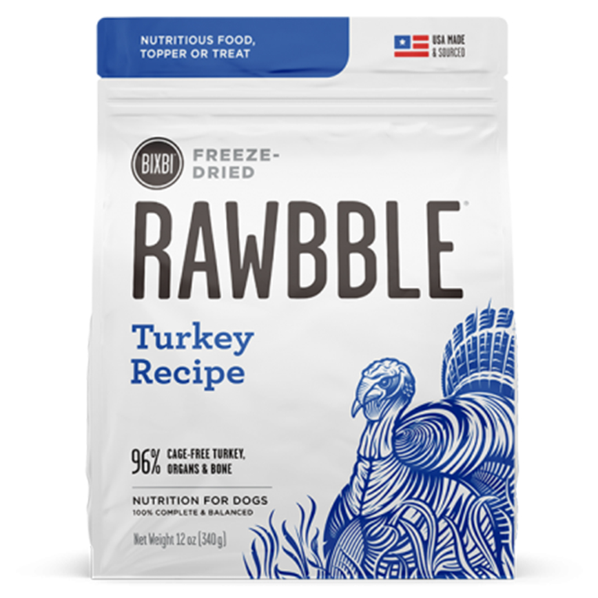 BIXBI RAWBBLE 狗糧 冷凍脫水鮮肉糧 火雞肉 12oz (BIX08565) 圖 1