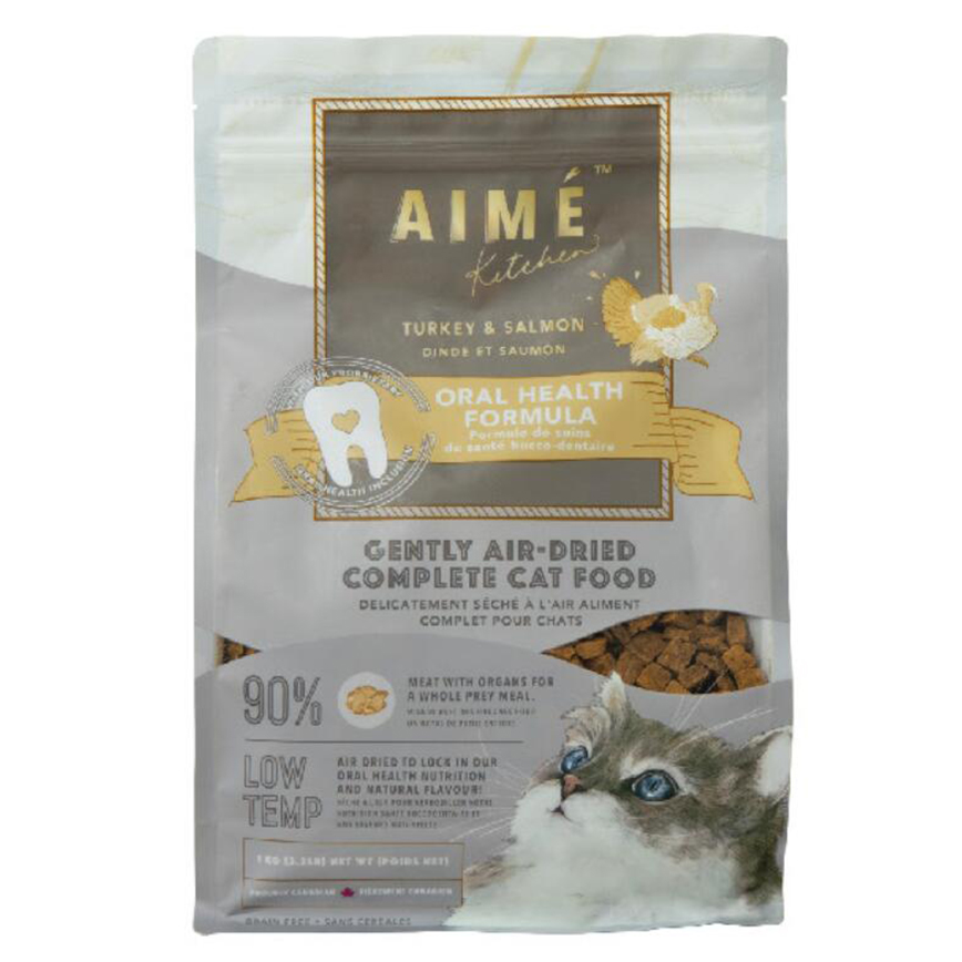 AIME Kitchen 貓糧 風乾鮮肉主食糧 口腔強健配方 火雞三文魚 400g (AKATC4)