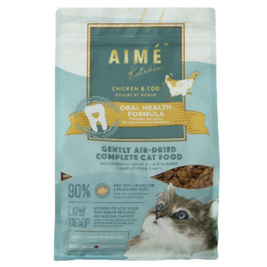 AIME Kitchen 貓糧 風乾鮮肉主食糧 口腔強健配方 雞肉鱈魚 400g (AKACC4)