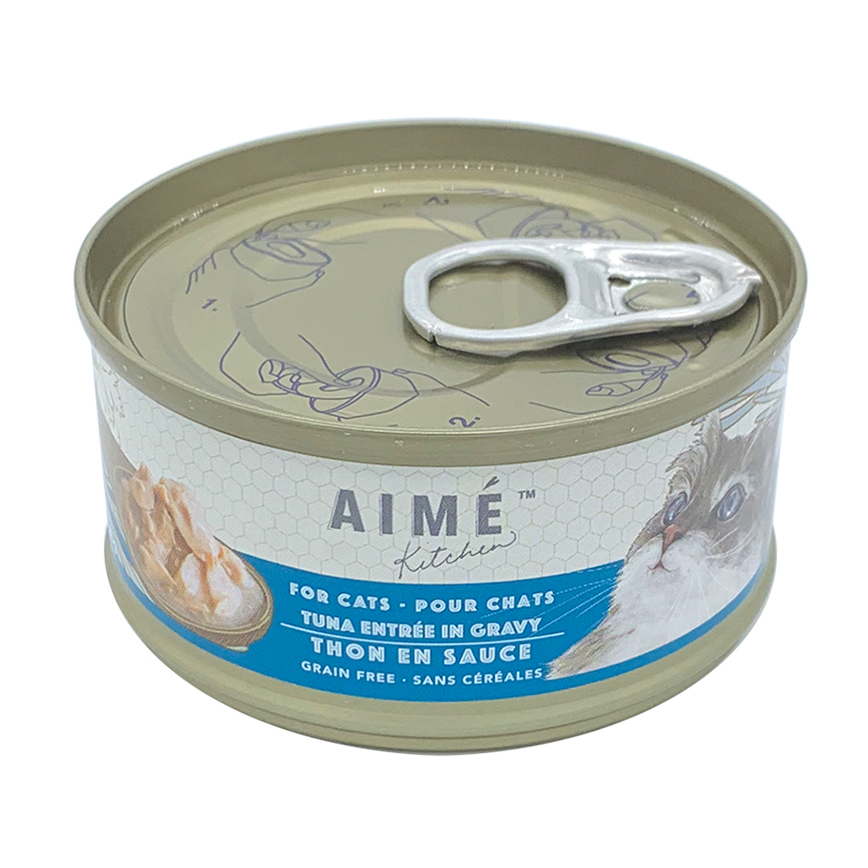 AIME Kitchen 貓罐頭 無穀物營養貓罐 啖啖肉補水系列 鮮吞拿魚配方 85g (TT85) 圖 1